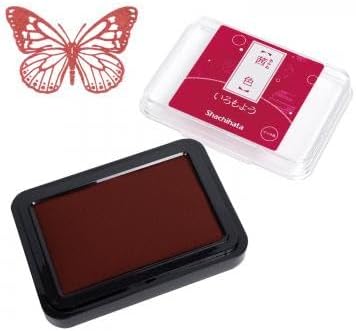 IROMOYO Stamp PAD, Traditional Japanese Ink Colour, Oil-Based Ink pad - Dark RED