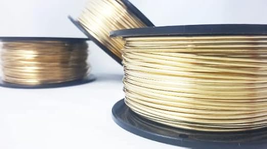 12 Gauge, Jeweler's Brass Wire, Red Brass, Round, Dead Soft, CDA #260-1LB(54FT) by CRAFT WIRE