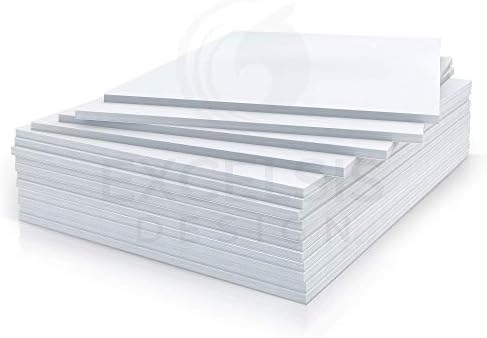 15 Pack Foam Board | White Foam Board 3/16 Inch Thick White Core Mat | Backing Board for Presentations, Signboards, Arts, Display and Crafts with Double-Sided Sheet - 8x10 Inches