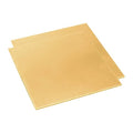 12 Gauge Brass Sheet，H62 Brass Plates Metal 0.079" Thickness x 3.9" Width x 3.9" Lenght, for Models, Crafts, Repairs, Electrical, 2Pcs