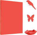 A4 Origami Paper Red 100 Sheets, 8.27×11.7 inch Double Sided Color Easy Fold Big Origami Paper A4 Colored Copy Papers Thin 70gsm for Beginners, DIY handwork Art and Craft Projects (210 x 297 mm)