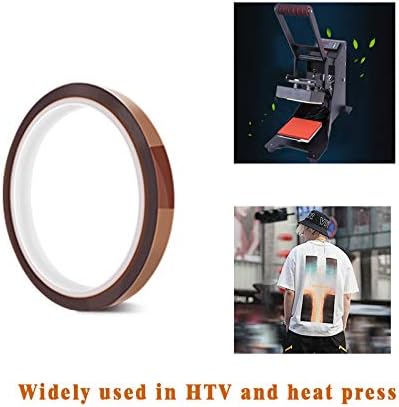 3 Pack PTFE Teflon Sheet 16 x 20" and 3 Rolls 10mm X 33m Heat Resistant Sublimation Tape for Heat Press Transfer Non Stick Paper Reusable Heat Resistant Craft Mat,Protects Iron,for Heat Press Machines