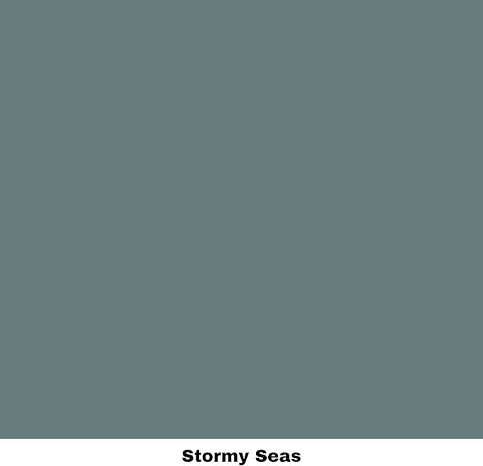 Dixie Belle Paint Company Chalk Finish Furniture Paint - Stormy Seas (16oz) - Matte Blue Gray Chic Chalk Mineral DIY Furniture Paint