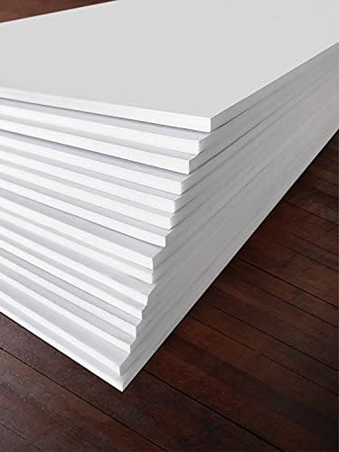 15 Pack Foam Board | White Foam Board 3/16 Inch Thick White Core Mat | Backing Board for Presentations, Signboards, Arts, Display and Crafts with Double-Sided Sheet - 8x10 Inches