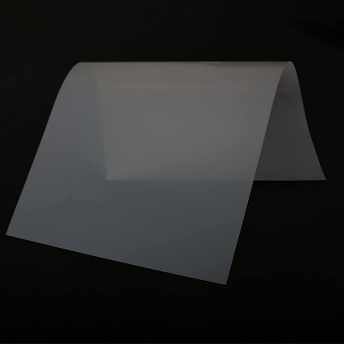 12 Pack 7 mil Blank Stencil Sheets 12 x 24 inch Mylar Sheet, Acetate Sheets for Crafts, Milky Translucent PET Template Material