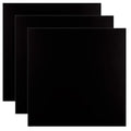 3 Pack 5052 Aluminum Sheet Metal 12 x 12 x 1/32 (0.04”) Inch Black Anodized Aluminum Sheet 1MM Thin Aluminum Plates Engraving Blanks for Laser Engraving, Crafting, Decoration