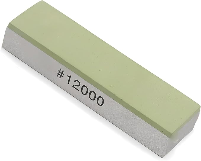 Small Travel-Portable Diamond Resin Sharpening Stone - 12000 Grit Whetstone Knife Sharpener