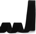 Black Velvet Ribbon,1-1/2"W x 20Yd Single Face,Great for Gift Wrapping,Hair Bows,Handmade Craft and Christmas,Wedding Decoration (1-1/2" Black)