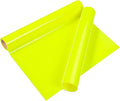VINYL FROG Heat Transfer Vinyl Roll HTV Vinyl - 12" x5ft Neon Yellow Iron on Vinyl for T-Shirts, Heat Press Vinyl for DIY Craft Designs (Neon Yellow)