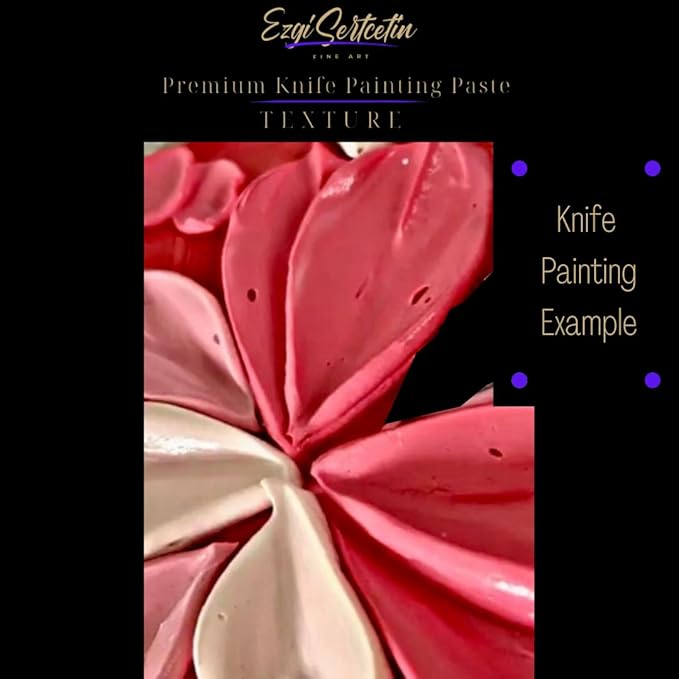 Premium Palette Knife Painting Paste|Texture Paste|Authentic Bright Colors|Ready to Use|Easy to Apply| 6oz (Neon Pink)