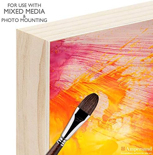 Ampersand Art Supply Unprimed Basswood Artist Panel, 1-1/2" Cradled Profile, 4"x4"