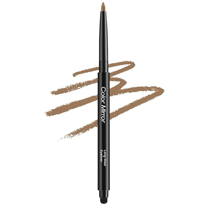 Smudge Proof Eyeliner, Waterproof Retractable Eye liner with Brush, Matte and Shimmer Eyeliner Pencil, Creamy Texture, Long lasting & Smooth(17 Vanilla Cookie Matte)