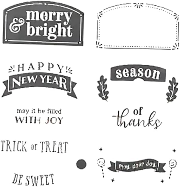 2025-2026 Stamps and Dies for Card Making, Stamps and Dies Set 2025 for Christmas and Halloween, Die Cut DIY Various Festivals Album Scrapbooking Birthdays Greeting Card (M4340)