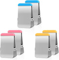 Chip Clips Heavy Duty, 12 Pack Chip Bag Clip with Colored Silicone, Stainless Steel Bag Clips for Food Snack, Flat Metal Clamp for Office Kitchen