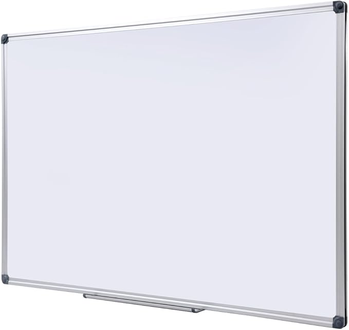 40 x 28-in Magnetic Dry Erase Board with Pen Tray| Aluminum Frame Portable Wall Large Whiteboard Message Presentation Board for Office & Classroom