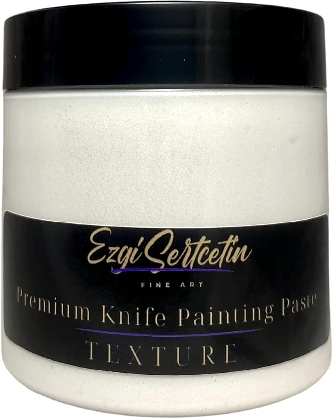 Premium Palette Knife Painting Paste|Texture Paste|Authentic Bright Colors|Ready to Use|Easy to Apply| 6oz (Pure White)