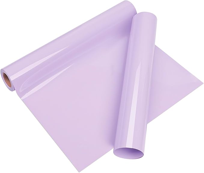 VINYL FROG Heat Transfer Vinyl Roll HTV Vinyl - 12" x5ft Orchid Purple Iron on Vinyl for T-Shirts, Heat Press Vinyl for DIY Craft Designs (Orchid Purple)