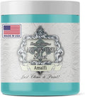 ALL-IN-ONE Paint, Durable cabinet and furniture paint. Built in primer and top coat, no sanding needed. Includes our 30 featured color card - Amalfi (blue aqua), 8oz Sample