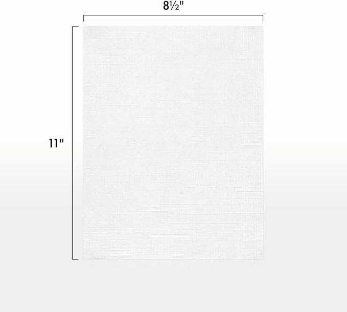 LUXPaper 8.5" x 11" Paper | Letter Size | White Linen | 24lb. (60lb. Text) | 500 Qty