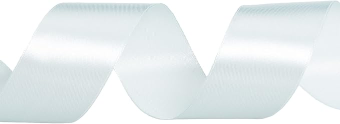 1 1/2 Inch Light Blue Solid Satin Ribbon, 50 Yards Craft Fabric Ribbon for Gift Wrapping Floral Bouquets Wedding Party Decoration
