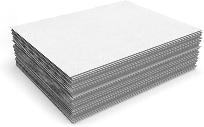 LUXPaper 8.5" x 11" Paper | Letter Size | White Linen | 24lb. (60lb. Text) | 500 Qty