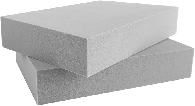 BAOFALI 4 Pcs Stamping Foam Grey Moldable Foam Stamps Plastic Dry Foam Stamp Pad Cut and Dry Foam Stamping Foam Block for Sculpture, Modeling, DIY Arts and Handicrafts Projects