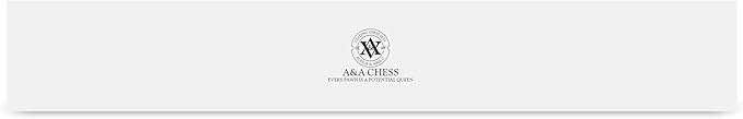 A&A 15" Magnetic Wooden Chess Set, Handmade 3" King Height Knight Staunton Chess Pieces with 2 Extra Queen, Folding Portable Travel Game Set