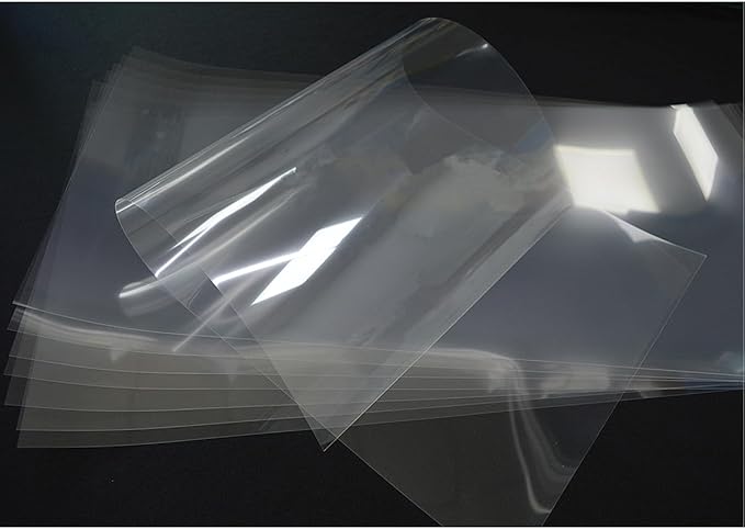 10 Sheets 6 mil Acetate Mylar Sheet 12 x 24 inch Transparent PET Blank Stencil Sheet for Cricut, Silhouette, Craft Template Material