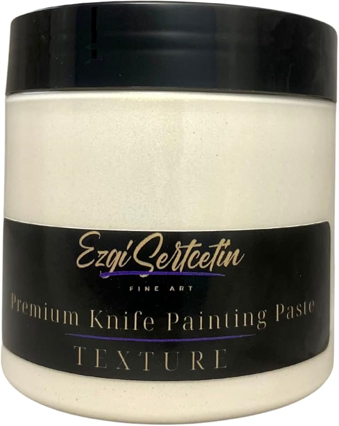 Premium Palette Knife Painting Paste|Texture Paste|Authentic Bright Colors|Ready to Use|Easy to Apply| 6oz (Off White)