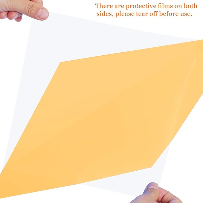 Lystaii 9pcs Lighting Gel Filter 11.8 x 11.8 Inches Gel Light Filter Color Correction Colored Overlays Transparent Color Filters Film Plastic Sheets for Film, Video, Photo, Stage Studio (Orange)