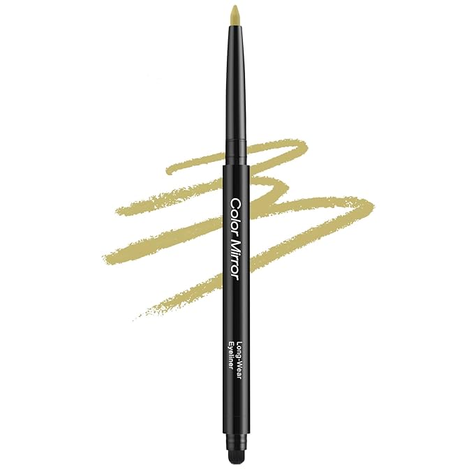 Smudge Proof Eyeliner, Waterproof Retractable Eye liner with Brush, Matte and Shimmer Eyeliner Pencil, Creamy Texture, Long lasting & Smooth(11 Daisy Matte)