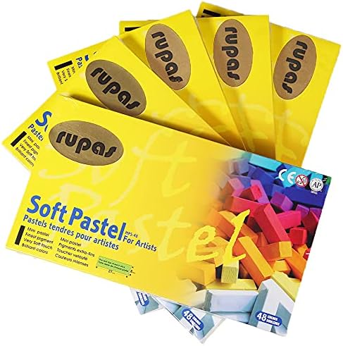 Rupas Soft Dry Pastel 48 Color Set Square Chalk