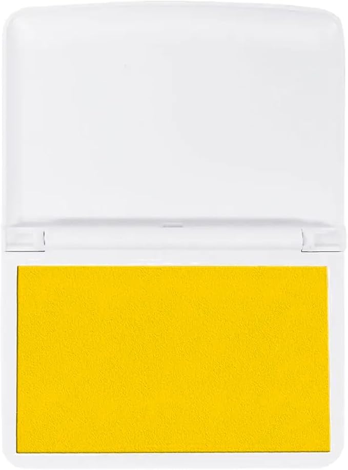 COLOP Make Series, Ink Stamp Pads, with Non-Toxic Premium Ink, Water-Based Acid-Free (Sunny Yellow- Medium)