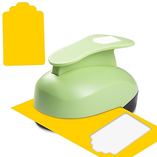 Tag Hole Punch 3 inch Tag Puncher TagCutter Tags Punches for Paper Crafts Gift Tags Punch Cutter Tag Maker TagPaper Punch