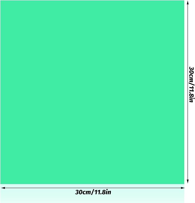 Lystaii 9pcs Lighting Gel Filter 11.8 x 11.8 Inches Gel Light Filter Color Correction Colored Overlays Transparent Color Filters Film Plastic Sheets for Film, Video, Photo, Stage Studio (Green)