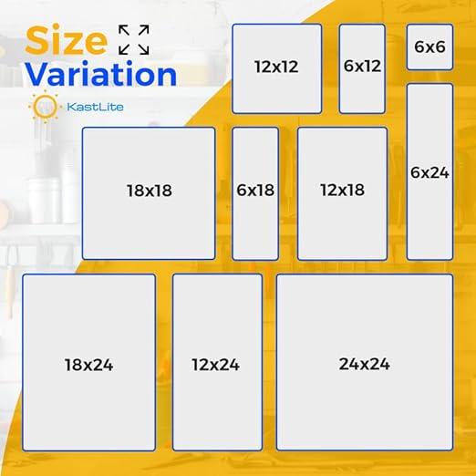 KastLite Colored Acrylic Sheets Nominal 12" x 18" - Plastic Sheet Easy to Cut, Saw, Shape, Laser Cut - Ideal for Arts & Crafts & DIY Projects- Durable, Lightweight, Scratch Resistant - Clear 8 Pack