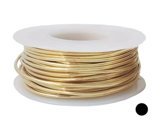 22 Gauge, Jeweler's Brass Wire, Red Brass, Round Dead Soft CDA #230 Alloy Jewelry Grade - 4oz (122FT) by CRAFT WIRE