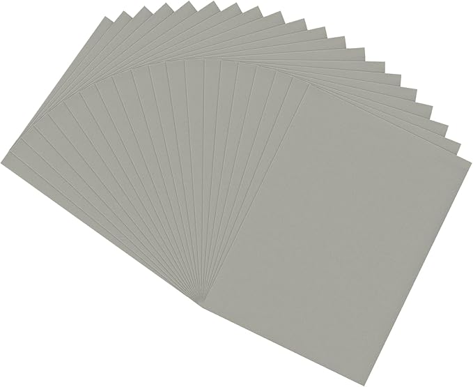 20 PCS EVA Foam Sheets DIY Handcraft Materials 1mm Thick 15.7 x 11.8 Inches Grey EVA Foam Papers for Arts and Crafts