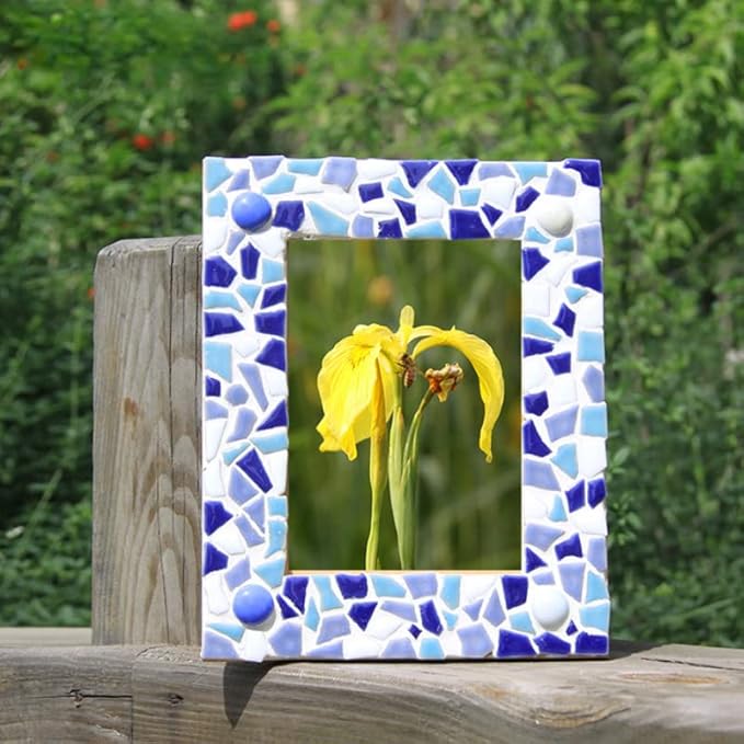 1.1LB Irregular Ceramics Mosaic Tiles, Mosaic Pieces Stones for DIY Mosaic Making Craft Hobby Arts Home Wall Decoration (Red)