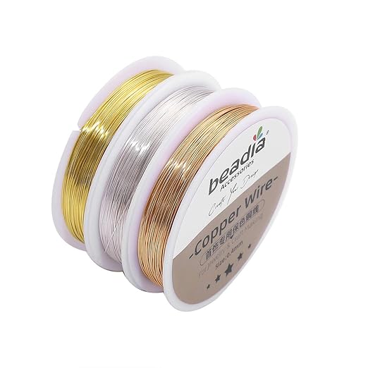 Gold Copper Wire 0.8mm Bead Cord for Bracelet Necklace Charm Beading Jewelry Making 9yard