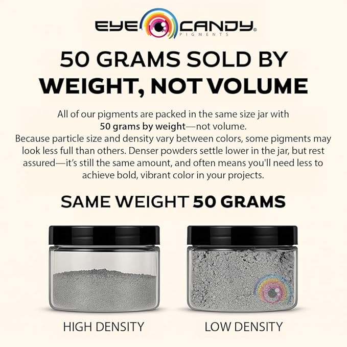 Eye Candy Premium Mica Powder Pigment “Glimmer Ghost Gold” (50g) Multipurpose DIY Arts and Crafts Additive | Woodworking, Bath Bombs, Resin, Paint, Epoxy, Soap, Nail Polish (Glimmer Ghost Gold, 50G)