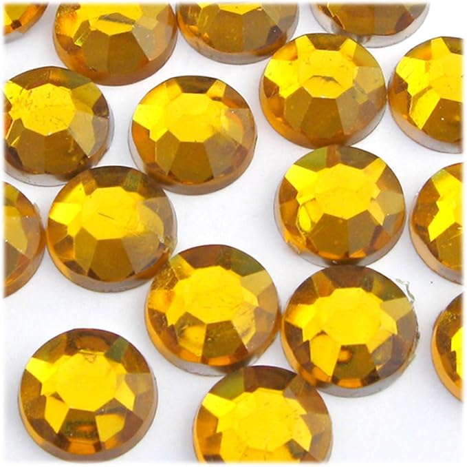 The Crafts Outlet 72pc Rhinestones Round 20mm - Flatback Champagne