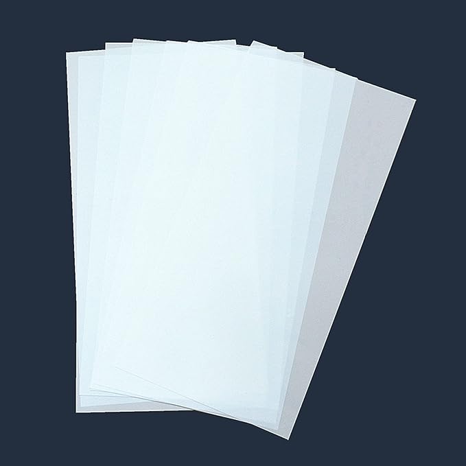 15 Sheets 7.5 mil Acetate Mylar Sheet 12 x 24 inch Transparent PET Blank Stencil Sheet for Cricut, Silhouette, Craft Template Material (Flat Packaging)