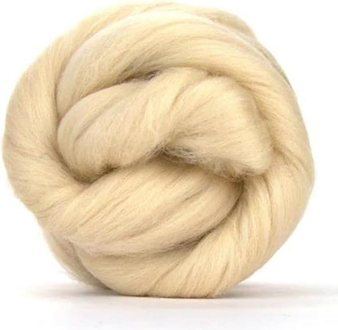 Revolution Fibers Merino Wool Combed Top | 1 lb Premium Wool Roving | 22 Micron, Best Merino Wool for Spinning, Tapestry, Needle Felting, Big Yarn Roving and Wall Hangings (Sandstone)