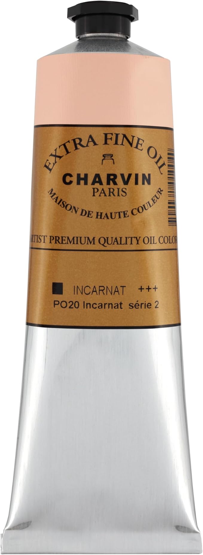 Charvin Extra Fine Oil Paint, Incarnat 150 ml - Triple-Milled, Rich Texture, Poppy Oil-Based, Light-Fast, Handmade, Archival Quality