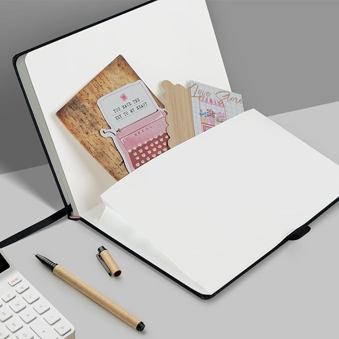 8 Pack Lined Journal Notebooks for Work, Travel, College, (A5 Size 100 GSM Thick Paper) - Classic Ruled, Hardcover Notepad for Writing 160 Pages, 5.5 x 8.3 inch - Multipack 8 Colors
