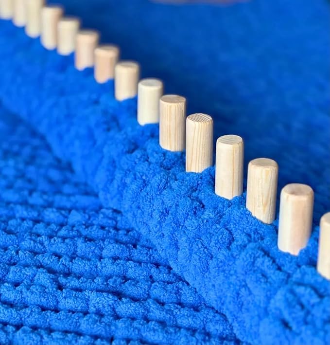 QWM Chunky Blankets Loom Knitting Looms Long Installation Free and Adjustable Foldable Portable Extra Loom Large 38,48,60, 72,84,96 Inch (60inch)