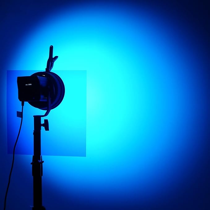 Lystaii 9pcs Lighting Gel Filter 11.8 x 11.8 Inches Gel Light Filter Color Correction Colored Overlays Transparent Color Filters Film Plastic Sheets for Film, Video, Photo, Stage Studio (Multicolor)