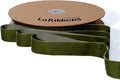 LaRibbons Thin Velvet Ribbon 1 Inch x 25 Yards, Moss Green Velvet Ribbon for Christmas Tree, Gift Wrapping, Wreath Bow, Outdoor Decoration