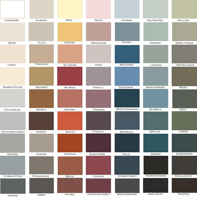 ALL-IN-ONE Paint, Durable cabinet and furniture paint. Built in primer and top coat, no sanding needed. Includes our 30 featured color card - Woodrose (muted rose), Gallon